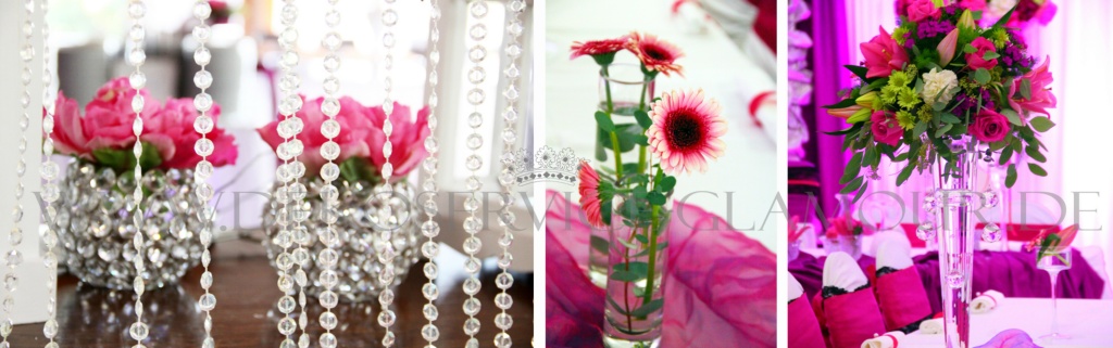 Deko glamour schwarz pink kocher